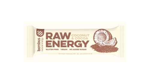 Baton Raw Energy Bombus Kokos i Kakao BEZGL. 50 g